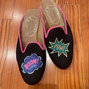 stubbs & wootton black pow slippers
